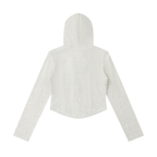 Jubiloré Women's Slim Cropped Full Zip Hoodie
