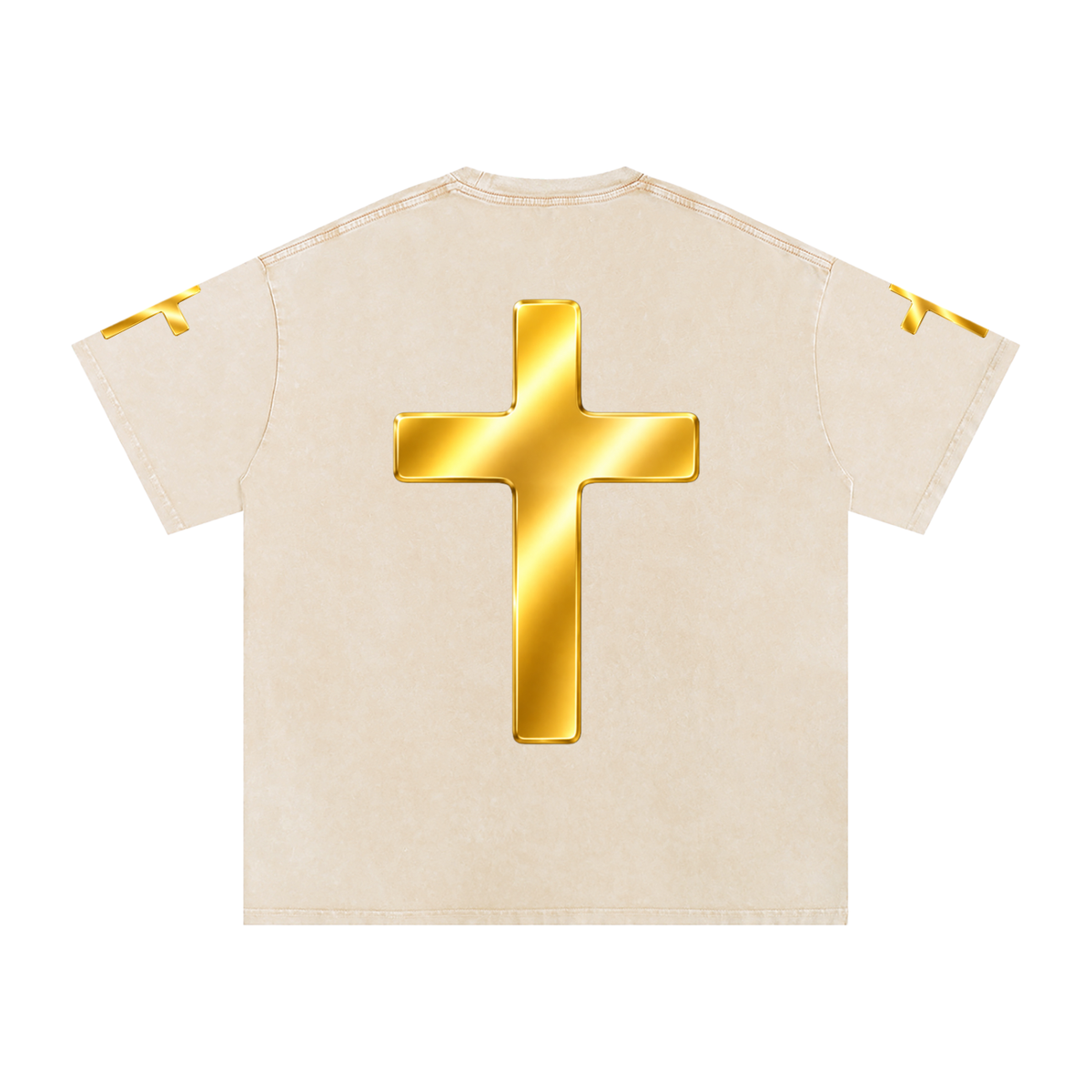 Jubilore "Jesus Is LORD" Snow Washed Oversized Cotton T-Shirt