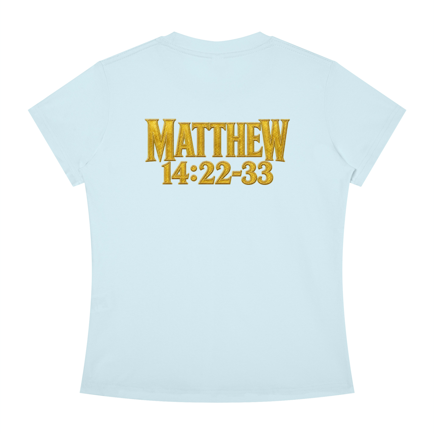 Jubiloré "Jesus Walks On Water" Women's Slim Fit Crewneck T-Shirt