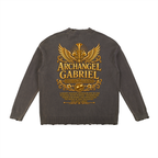 Jubilore "Gabriel" Vintage Washed Hand-Frayed Sweater