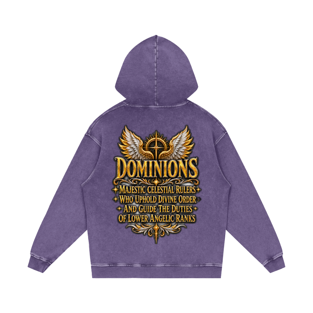 Jubilore "Dominions" Snow Washed Loose Cotton Hoodie