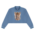 Jubiloré "Principalities" Women’s Crop Collared Sweatshirt