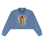 Jubiloré "Principalities" Women’s Crop Collared Sweatshirt