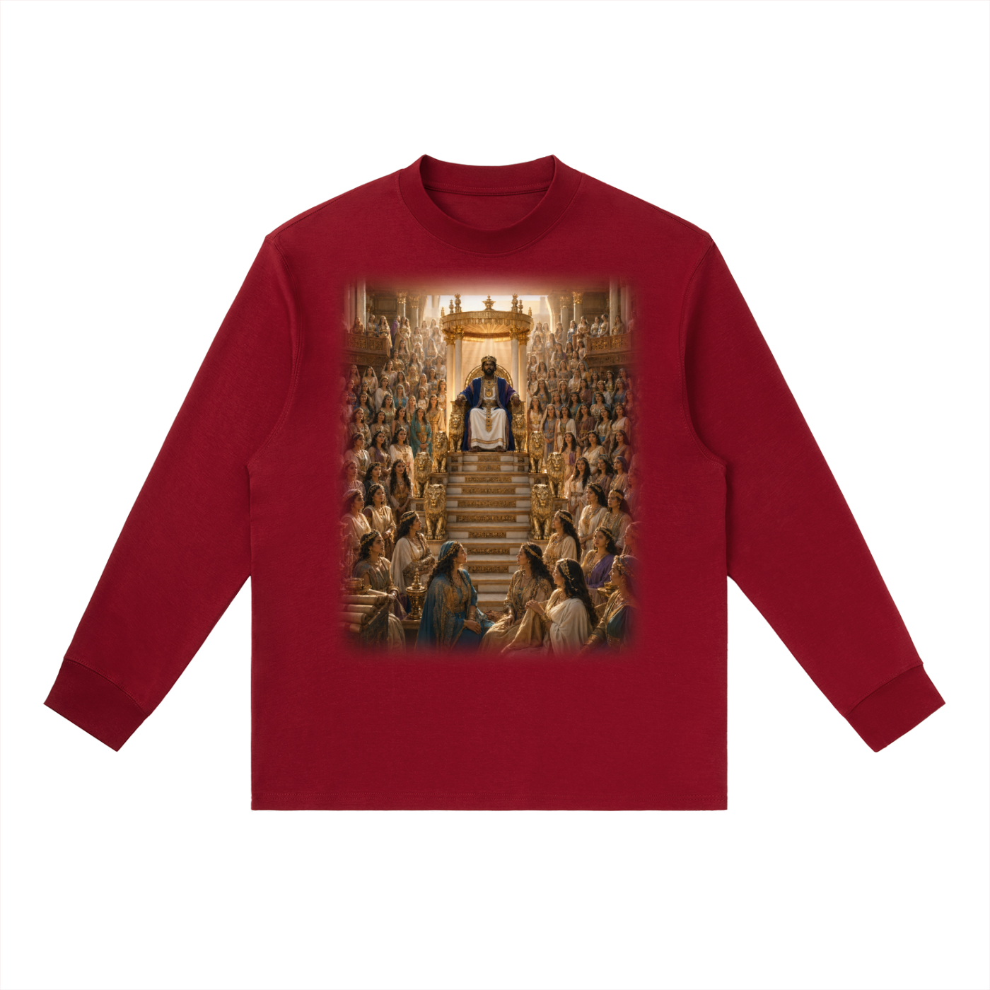 Jubilore "Solomon" Essential Crewneck Long-Sleeve T-Shirt