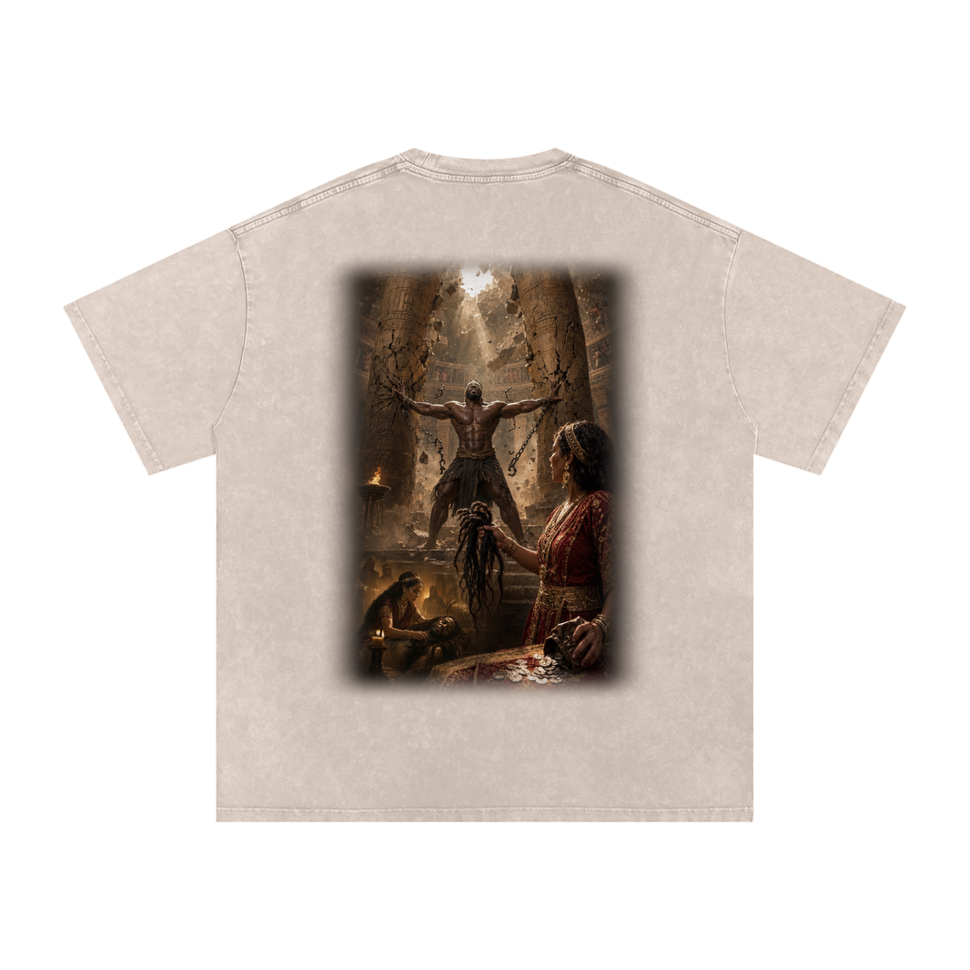 Jubilore “Samson” Snow Washed Oversized Cotton T-Shirt
