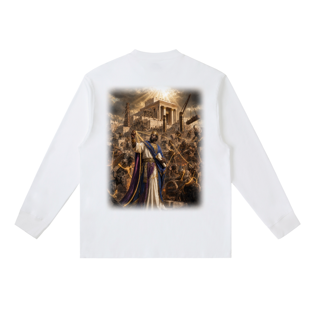 Jubilore "Solomon" Essential Crewneck Long-Sleeve T-Shirt
