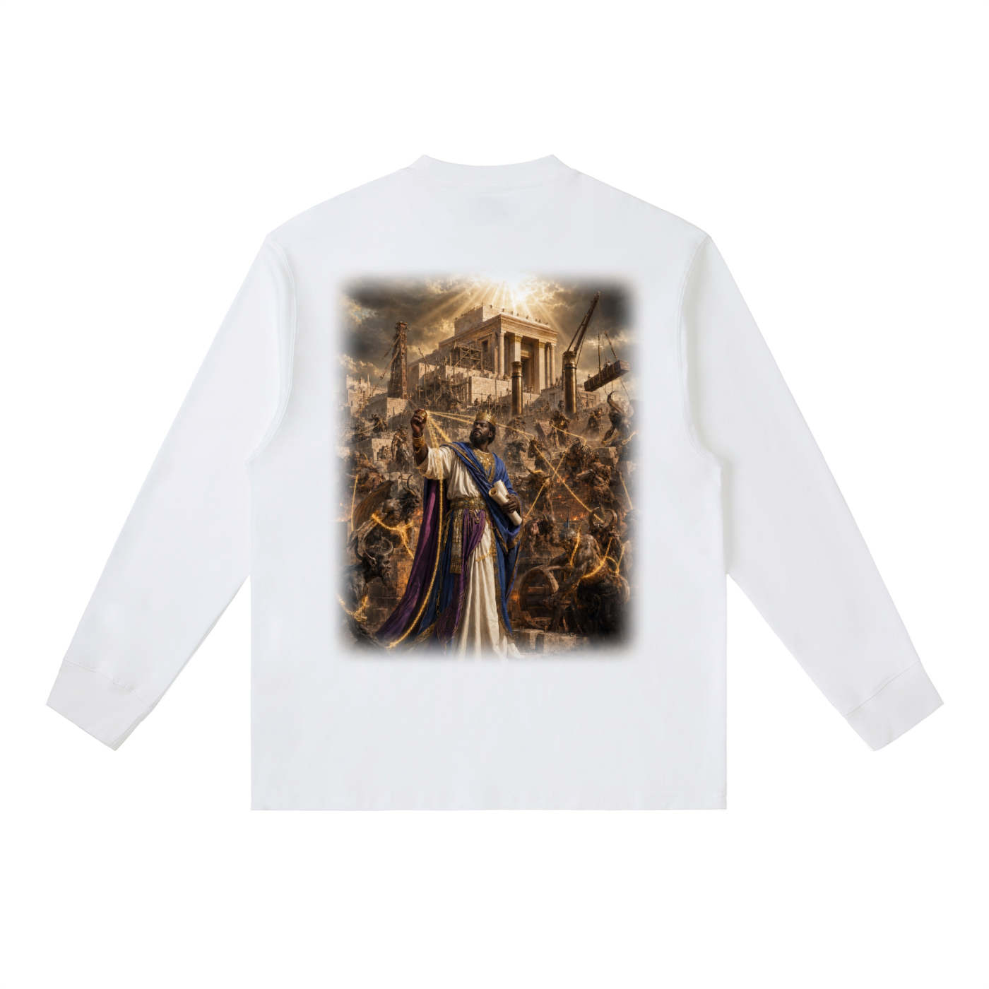 Jubilore "Solomon" Essential Crewneck Long-Sleeve T-Shirt