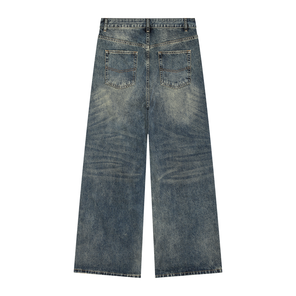 Jubilore Men's Vintage Wash Denim Jeans