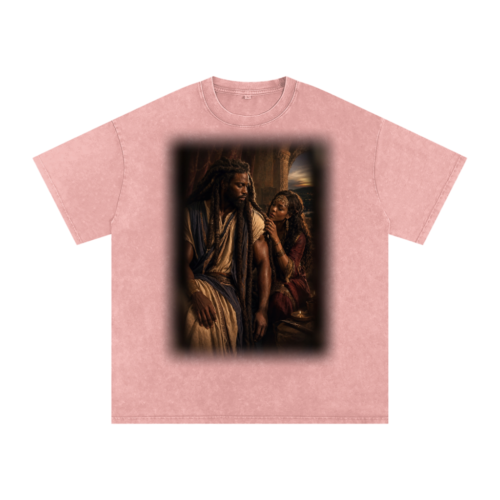 Jubilore “Samson” Snow Washed Oversized Cotton T-Shirt