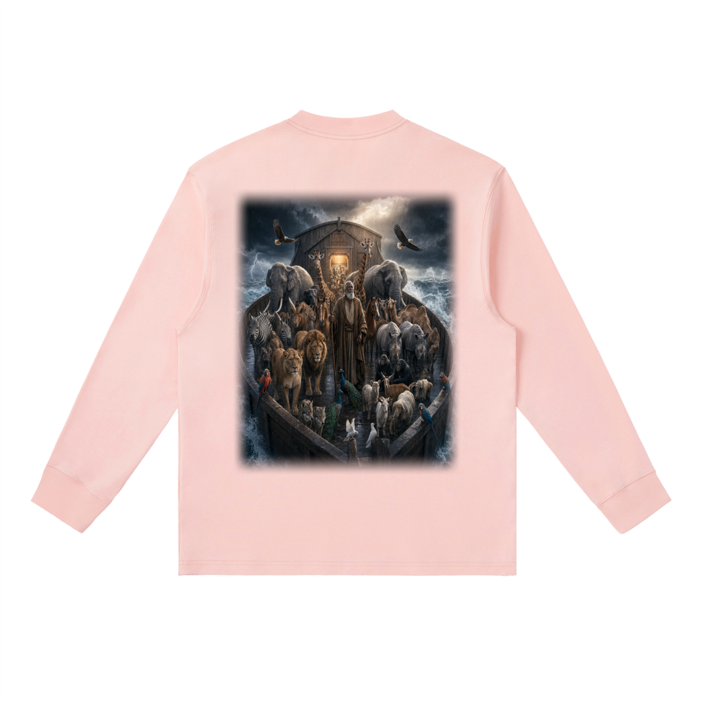 Jubilore "Noah" Essential Crewneck Long-Sleeve T-Shirt