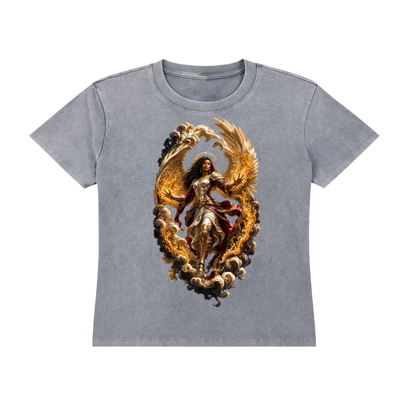 Jubiloré Angel Vintage Wash Drop Shoulder T-shirt