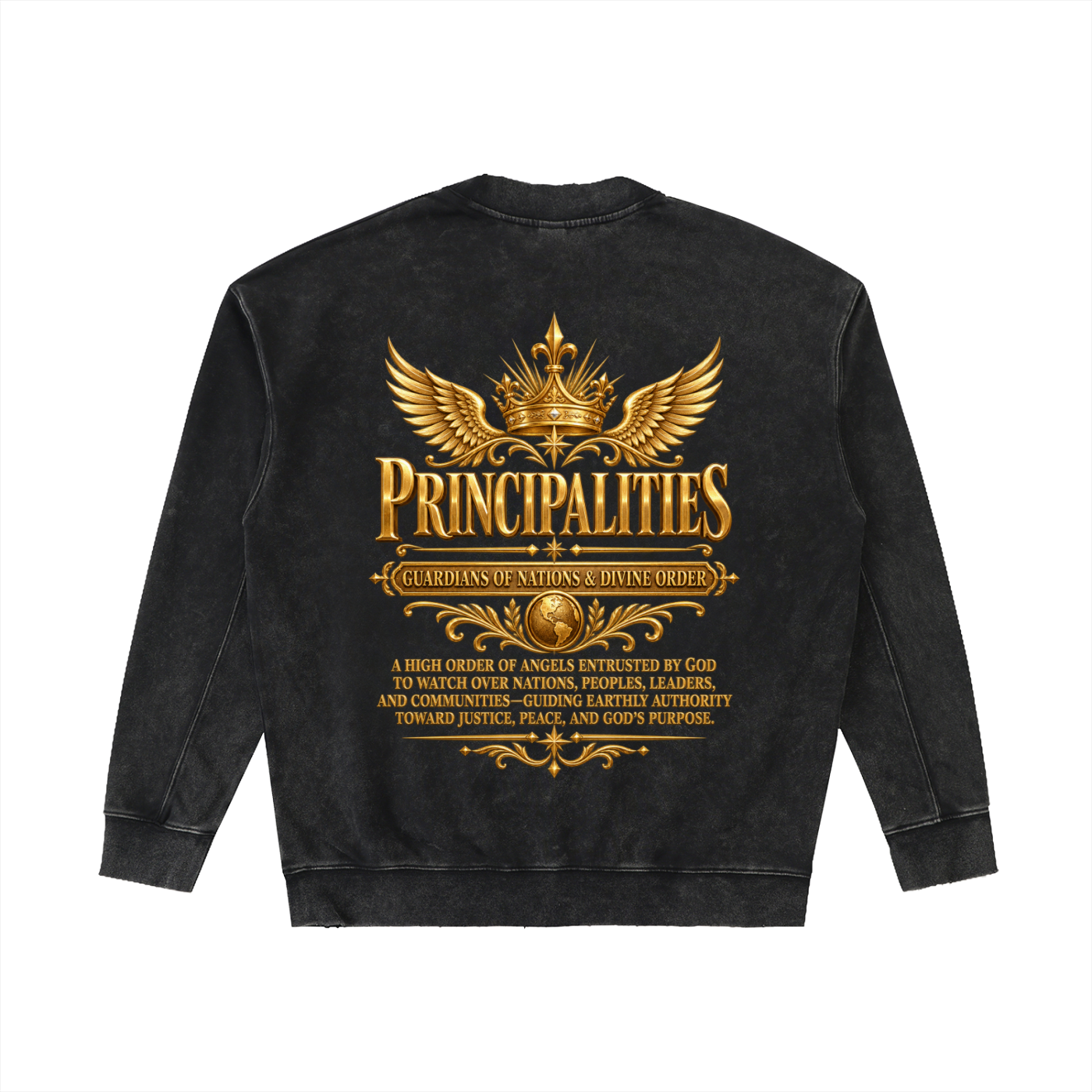 Jubilore "Principalities" Drop Shoulder Crewneck Sweatshirt