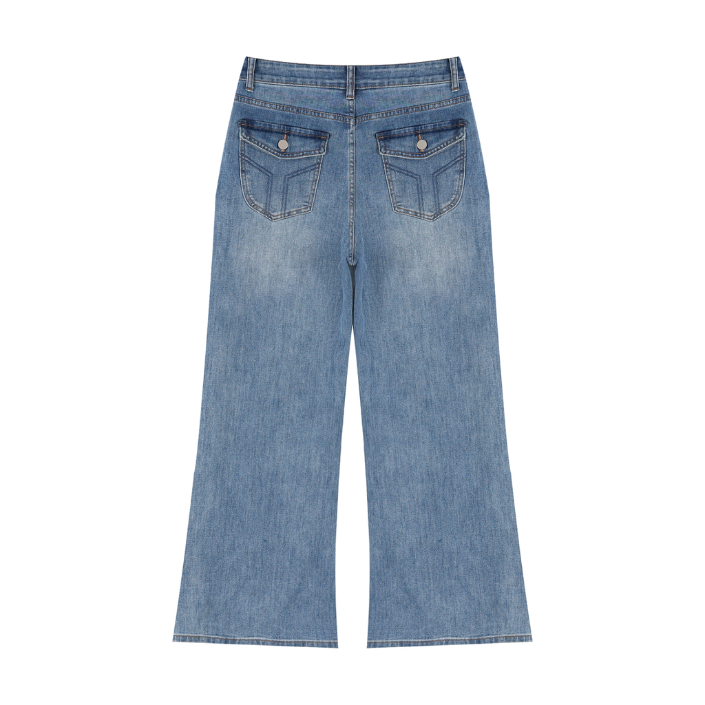 Jubiloré Women’s Vintage Wash Wide Leg Jeans