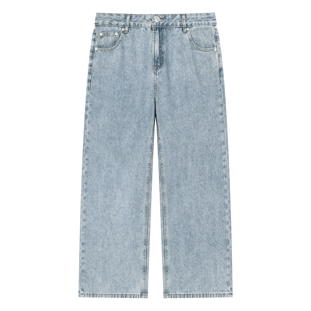 Jubilore Unisex Vintage Wash Straight Leg Jeans