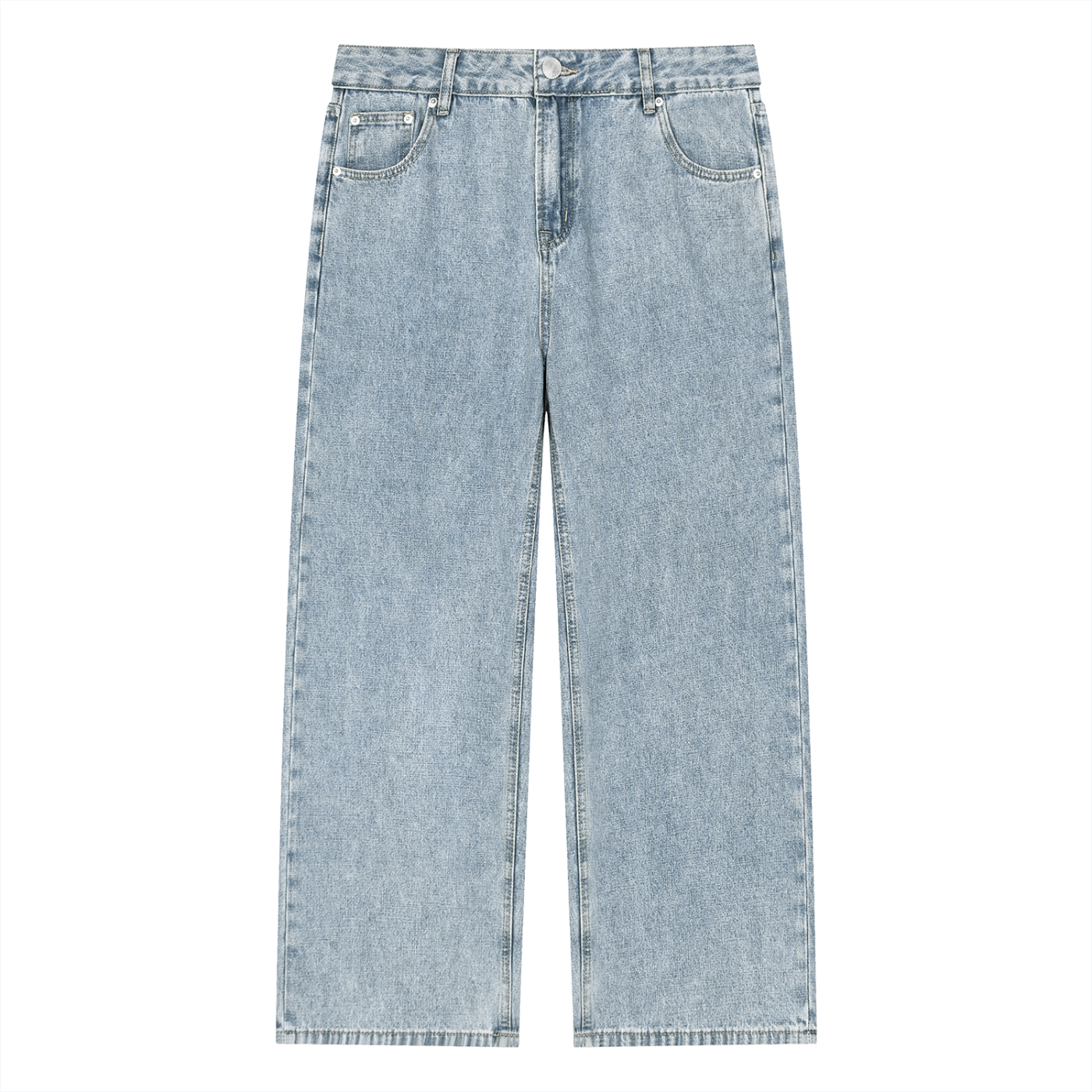 Jubilore Unisex Vintage Wash Straight Leg Jeans