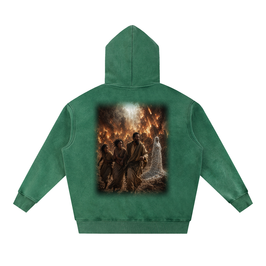 Jubilore "Sodom & Gomorroh" Snow Wash Fleece Oversize Hoodie