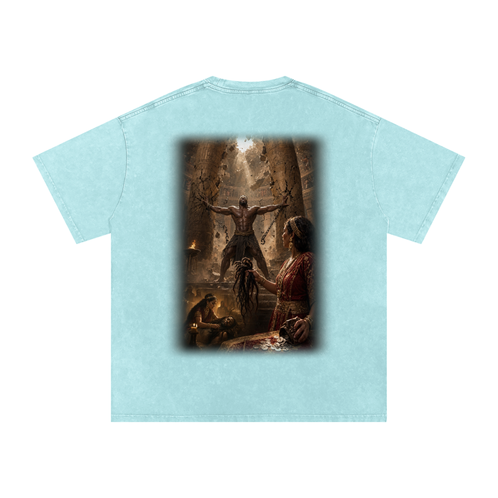 Jubilore “Samson” Snow Washed Oversized Cotton T-Shirt