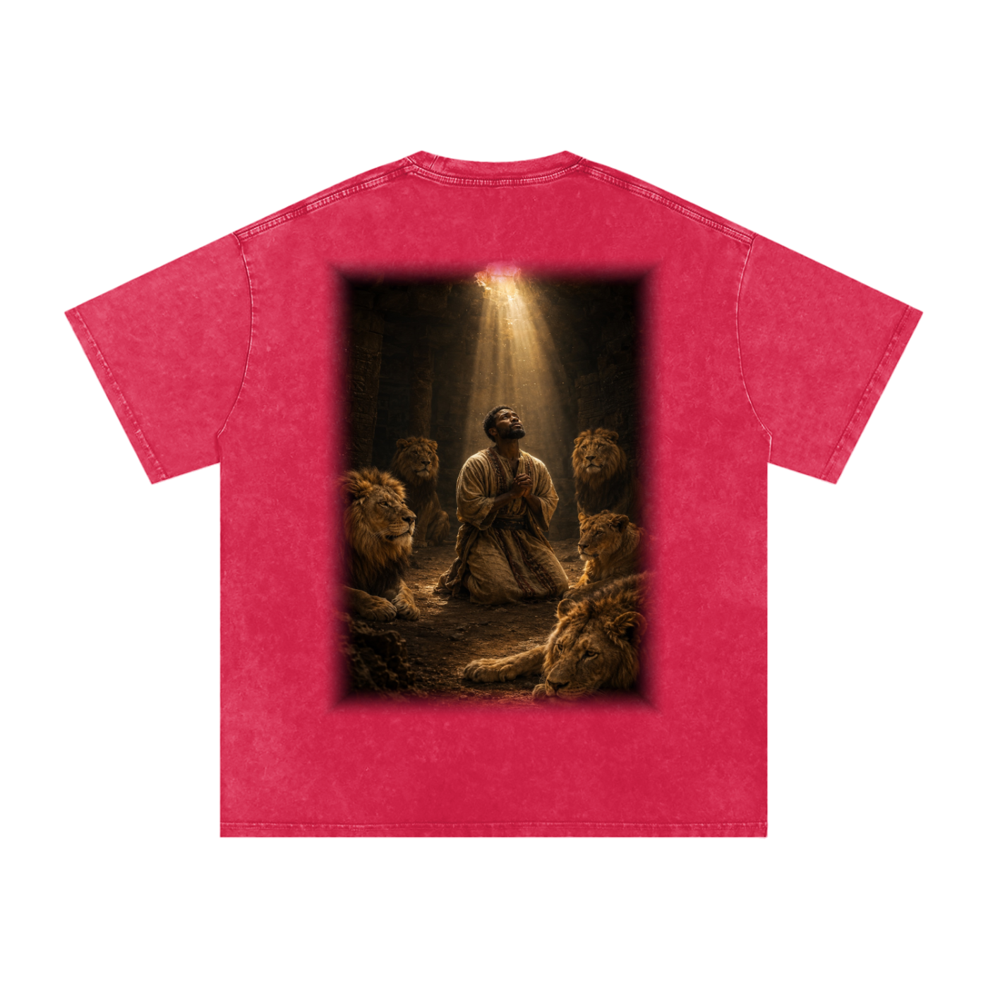 Jubilore "Daniel" Snow Washed Oversized Cotton T-Shirt
