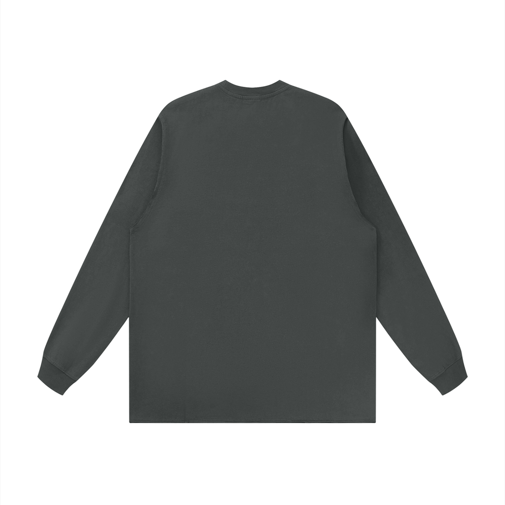 Jubilore "NAA" Unisex Raw Hem Long Sleeve T-Shirt