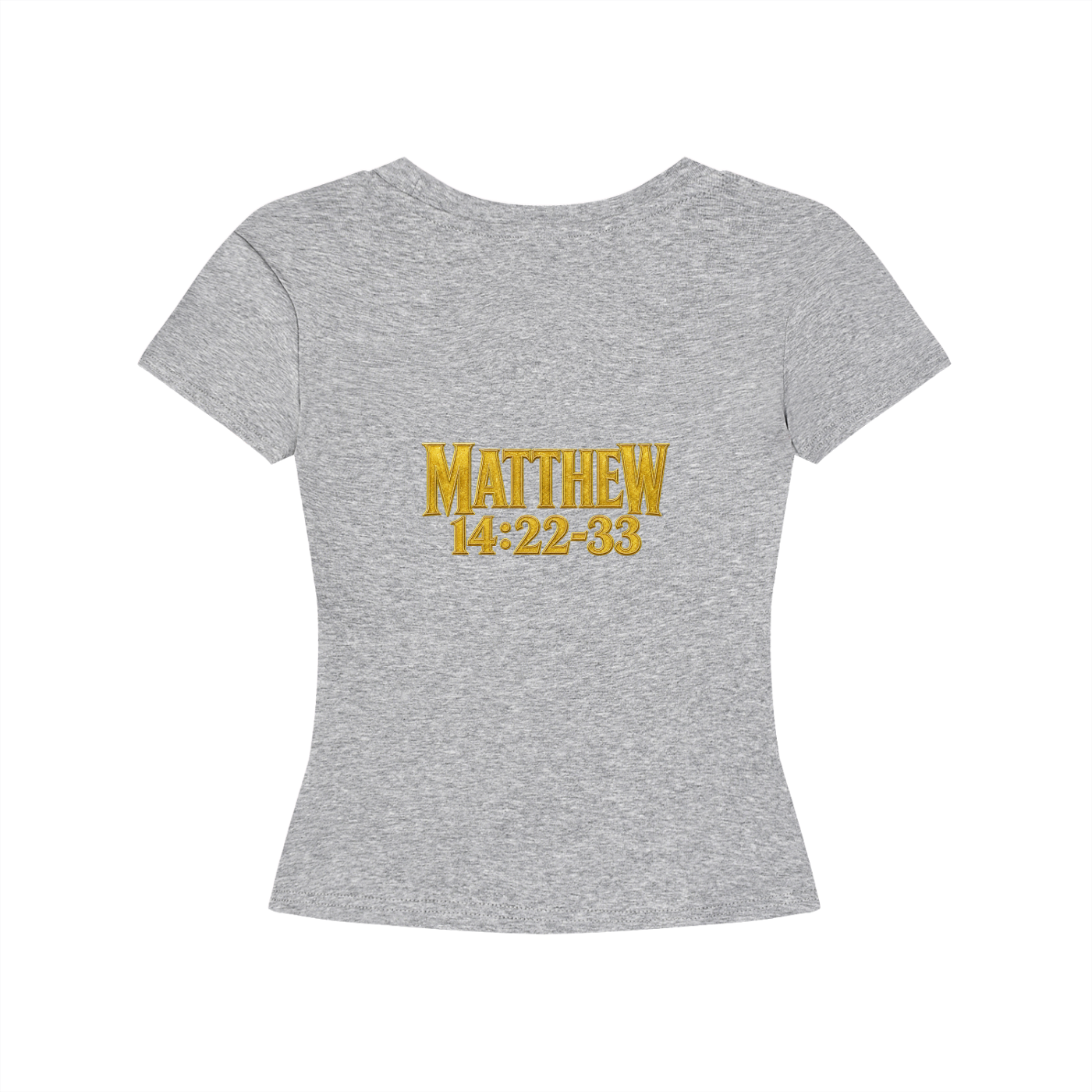 Jubiloré "Jesus Walks On Water" Women's Longline Slim-Fit T-Shirt