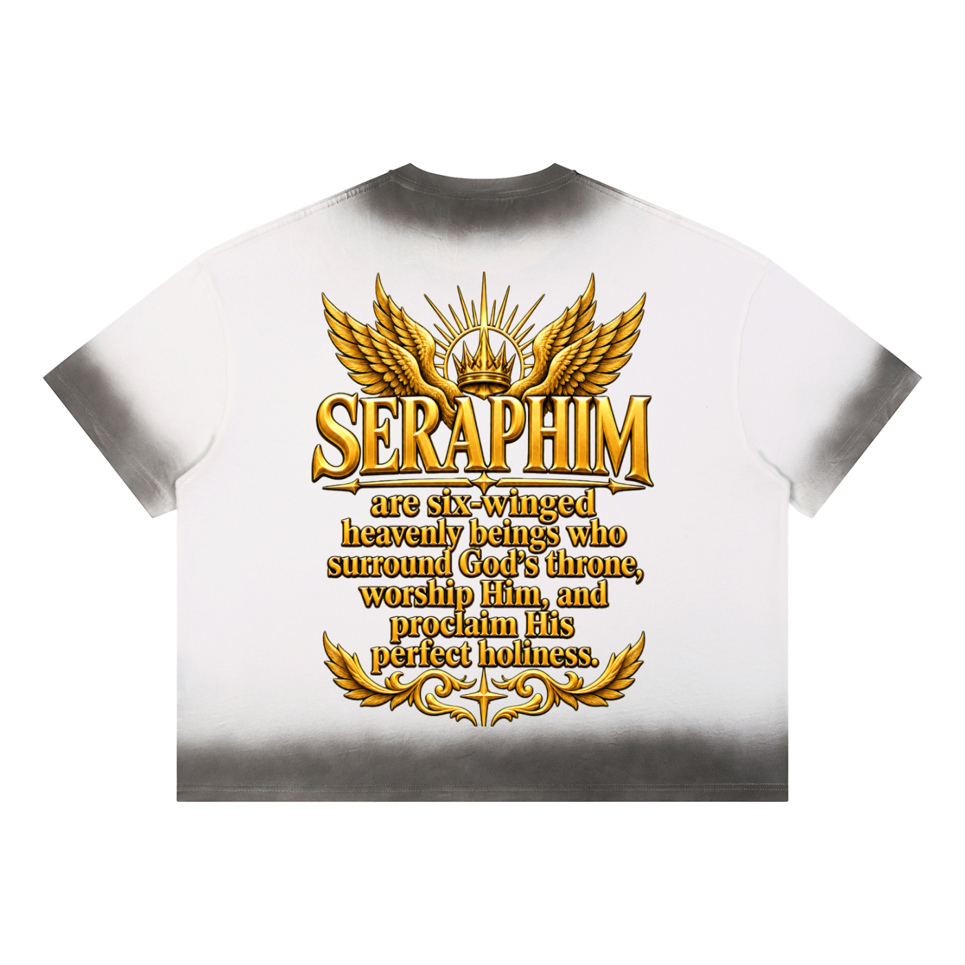 Jubilore Seraphim Unisex Boxy Sunfade Vintage Wash T-Shirt