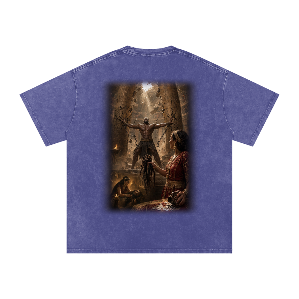 Jubilore “Samson” Snow Washed Oversized Cotton T-Shirt