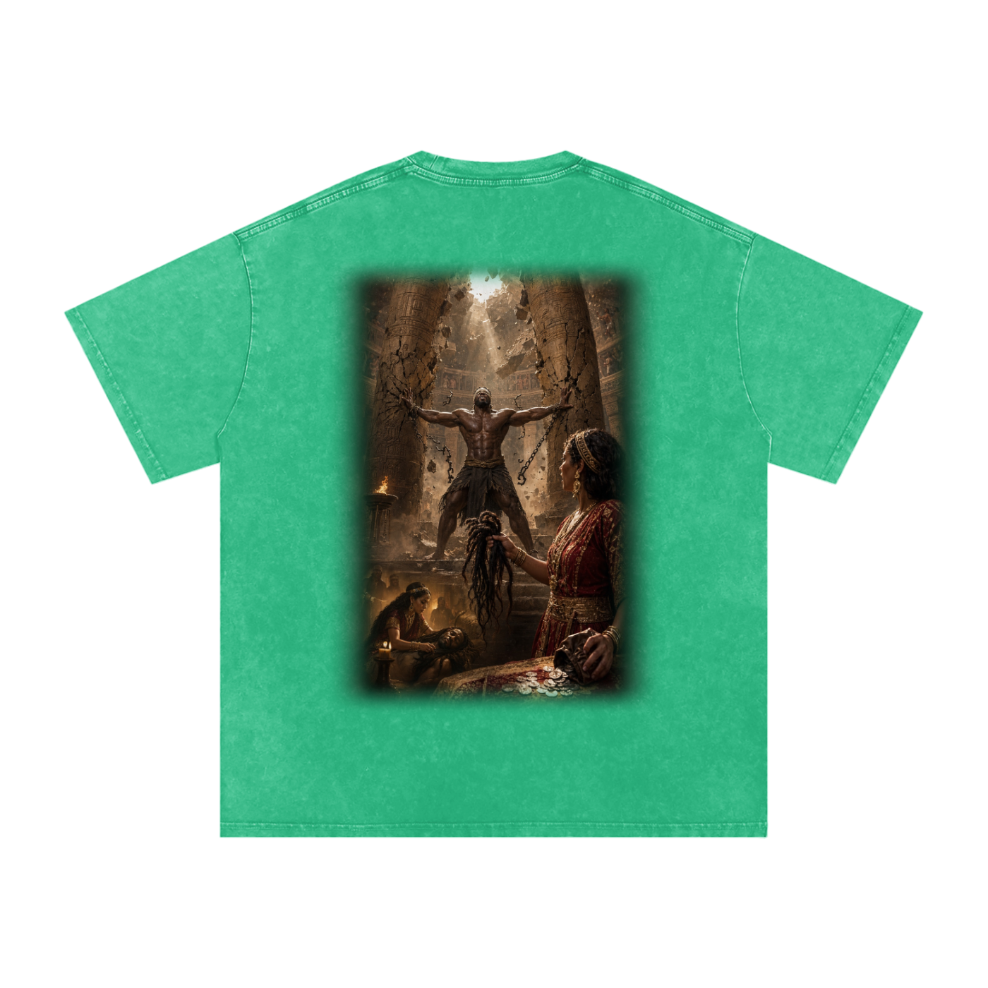 Jubilore “Samson” Snow Washed Oversized Cotton T-Shirt