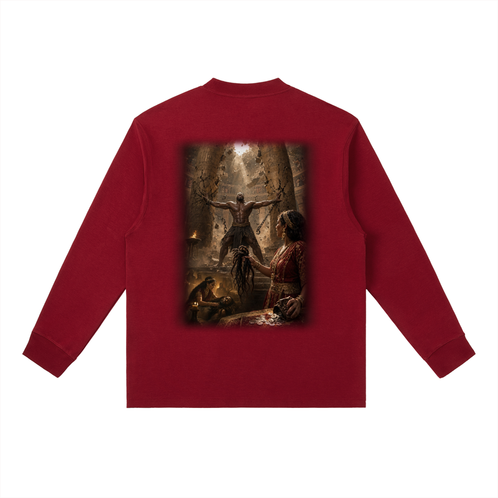Jubilore "Samson" Essential Crewneck Long-Sleeve T-Shirt