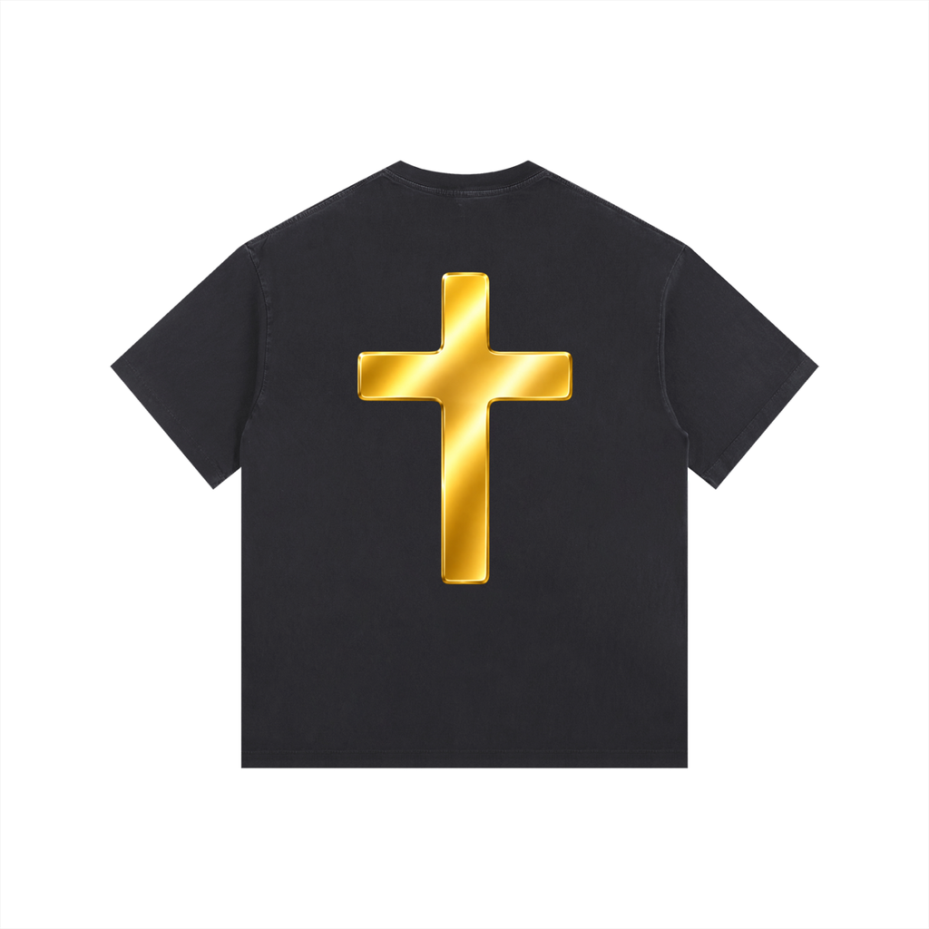 Jubilore "Jesus Is LORD" Vintage Washed Oversized Cotton T-Shirt