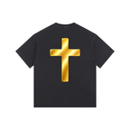Jubilore "Jesus Is LORD" Vintage Washed Oversized Cotton T-Shirt