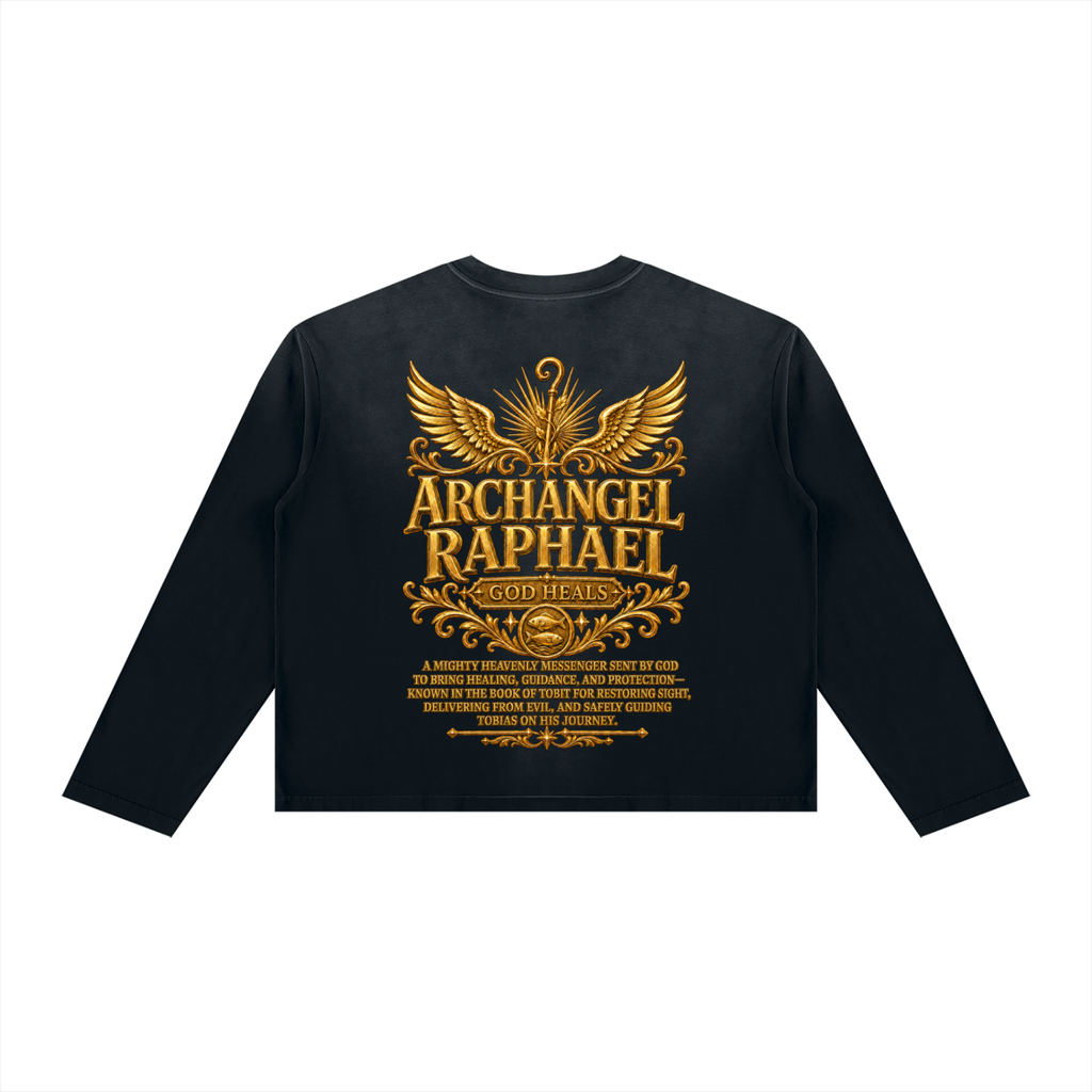 Jubilore "Raphael" Unisex Sunfade Boxy Long Sleeve T-Shirt
