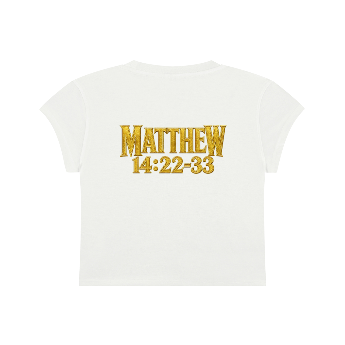 Jubiloré "Jesus Walks On Water" Women's Slim-Fit Cropped T-Shirt