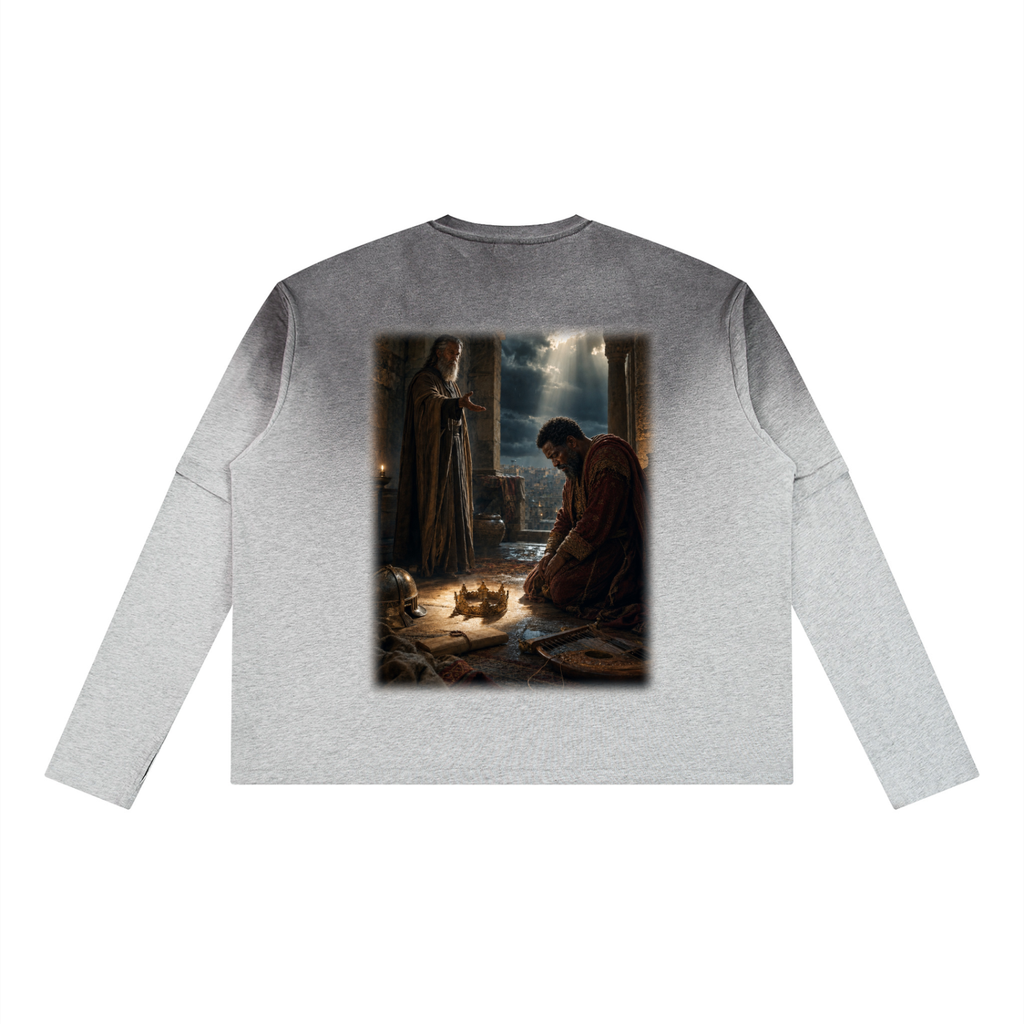 Jubilore “David” Unisex Vintage Wash Layered T-Shirt