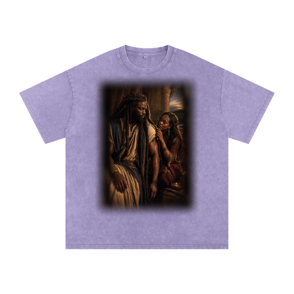 Jubilore “Samson” Snow Washed Oversized Cotton T-Shirt