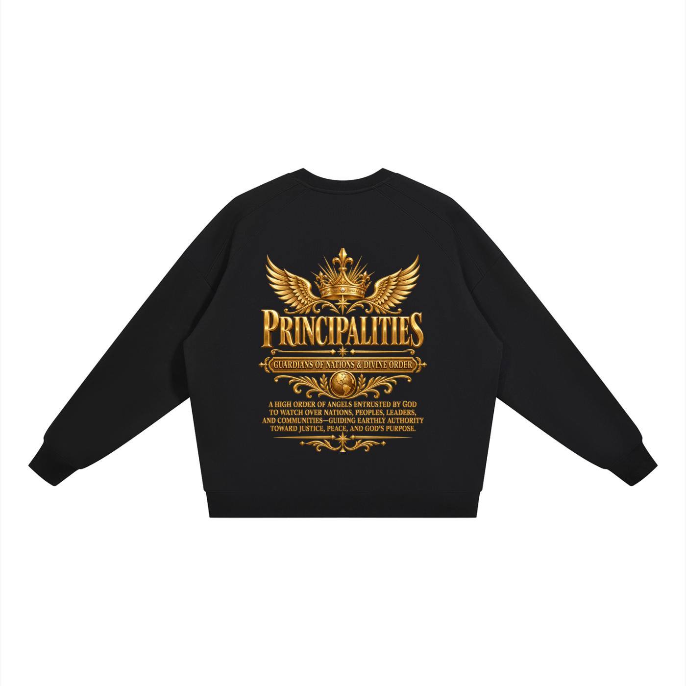 Jubilore "Principalities" Unisex Oversized V-Neck Sweatshirt