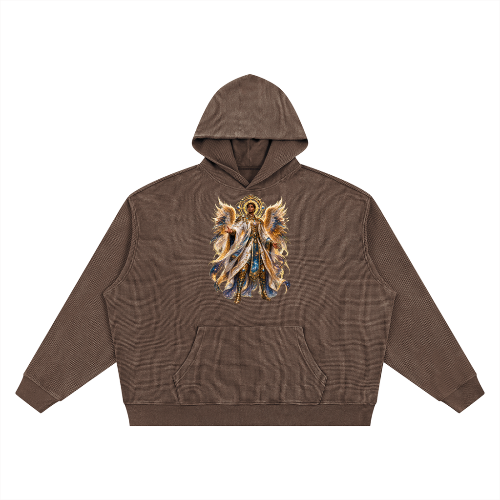 Jubilore "Principalities" Unisex Vintage Wash Waffle Boxy Hoodie