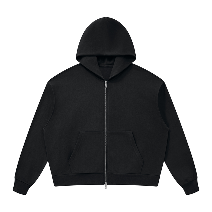 Jubilore Unisex Drop Shoulder Full Zip Hoodie