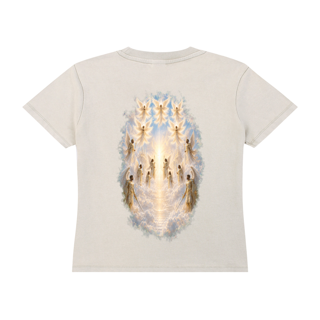 Jubiloré Angel Vintage Wash Drop Shoulder T-shirt