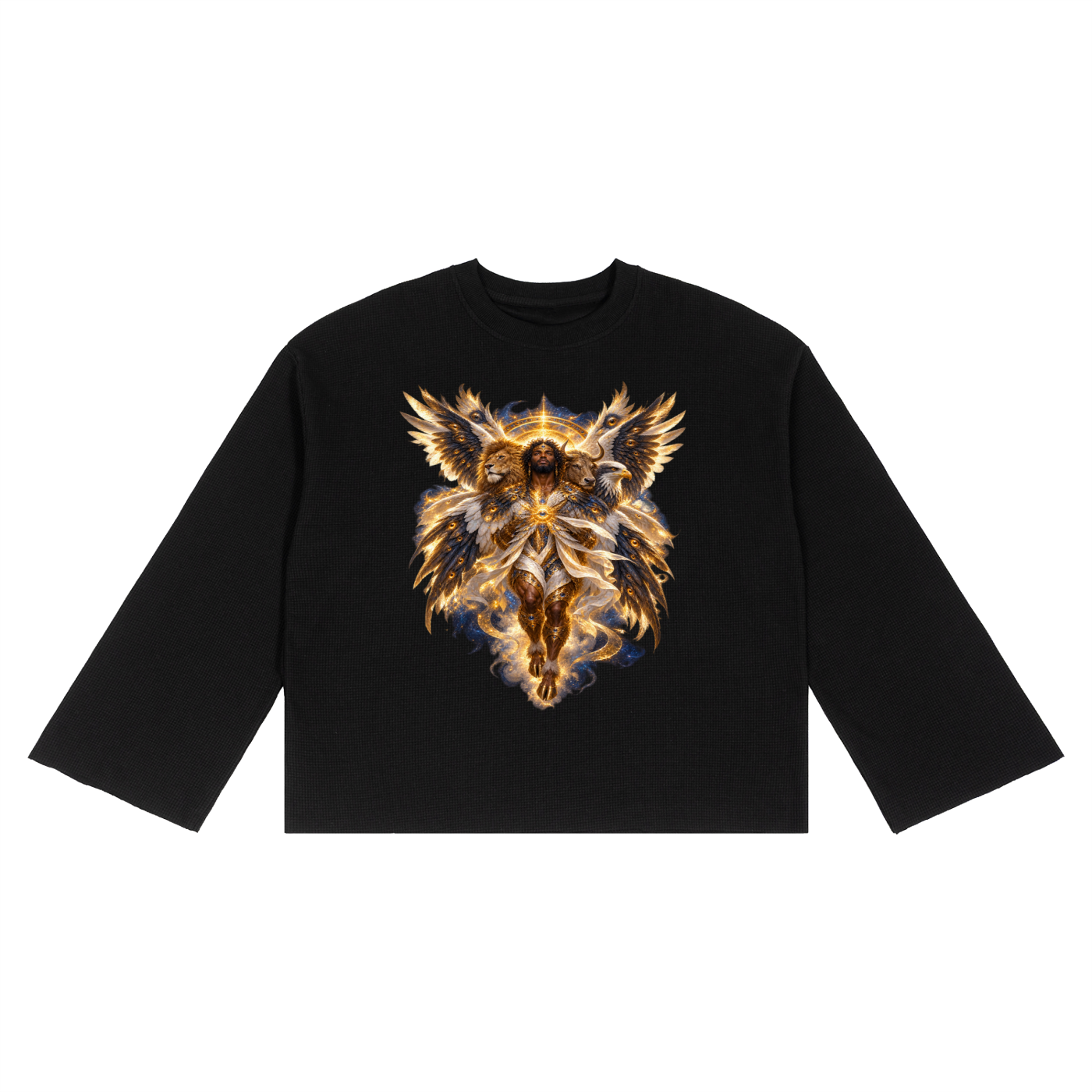 Jubilore Cherubim Unisex Waffle Raw Edge T-Shirt