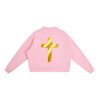 Jubiloré "BCA" Essential Fleece Mock-Neck Crew Sweatshirt