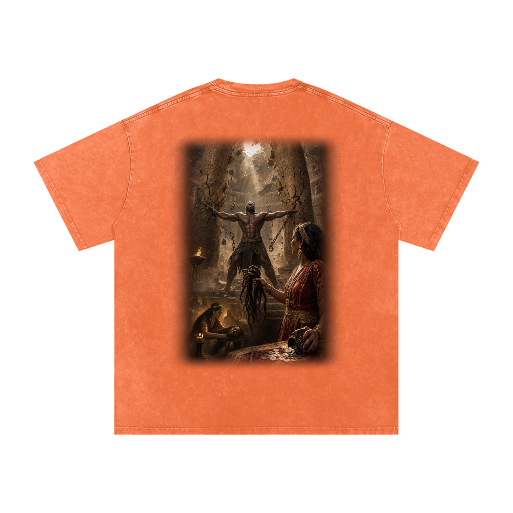 Jubilore “Samson” Snow Washed Oversized Cotton T-Shirt