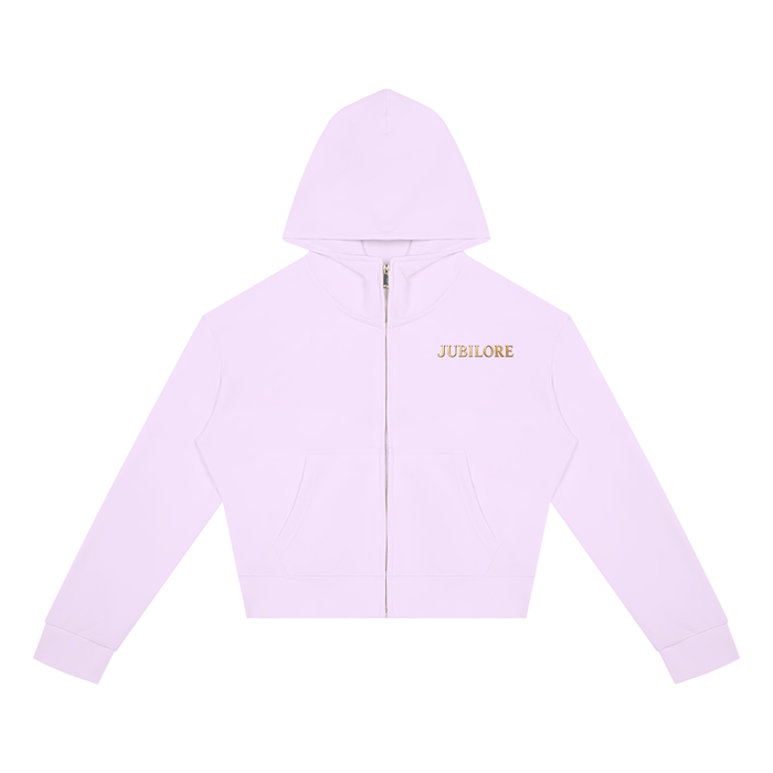 Jubiloré Women's Crop Full Zip Hoodie