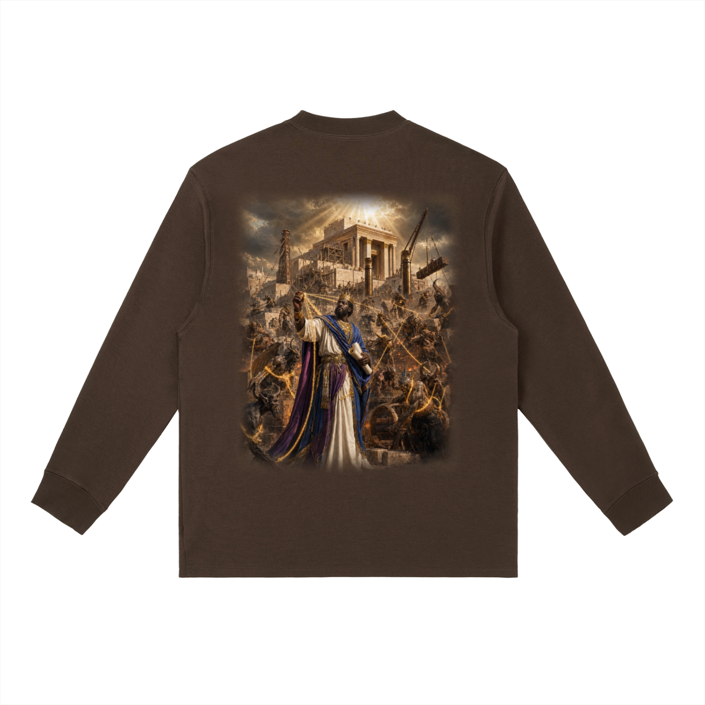Jubilore "Solomon" Essential Crewneck Long-Sleeve T-Shirt