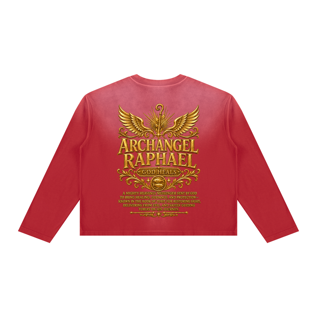Jubilore "Raphael" Unisex Sunfade Boxy Long Sleeve T-Shirt