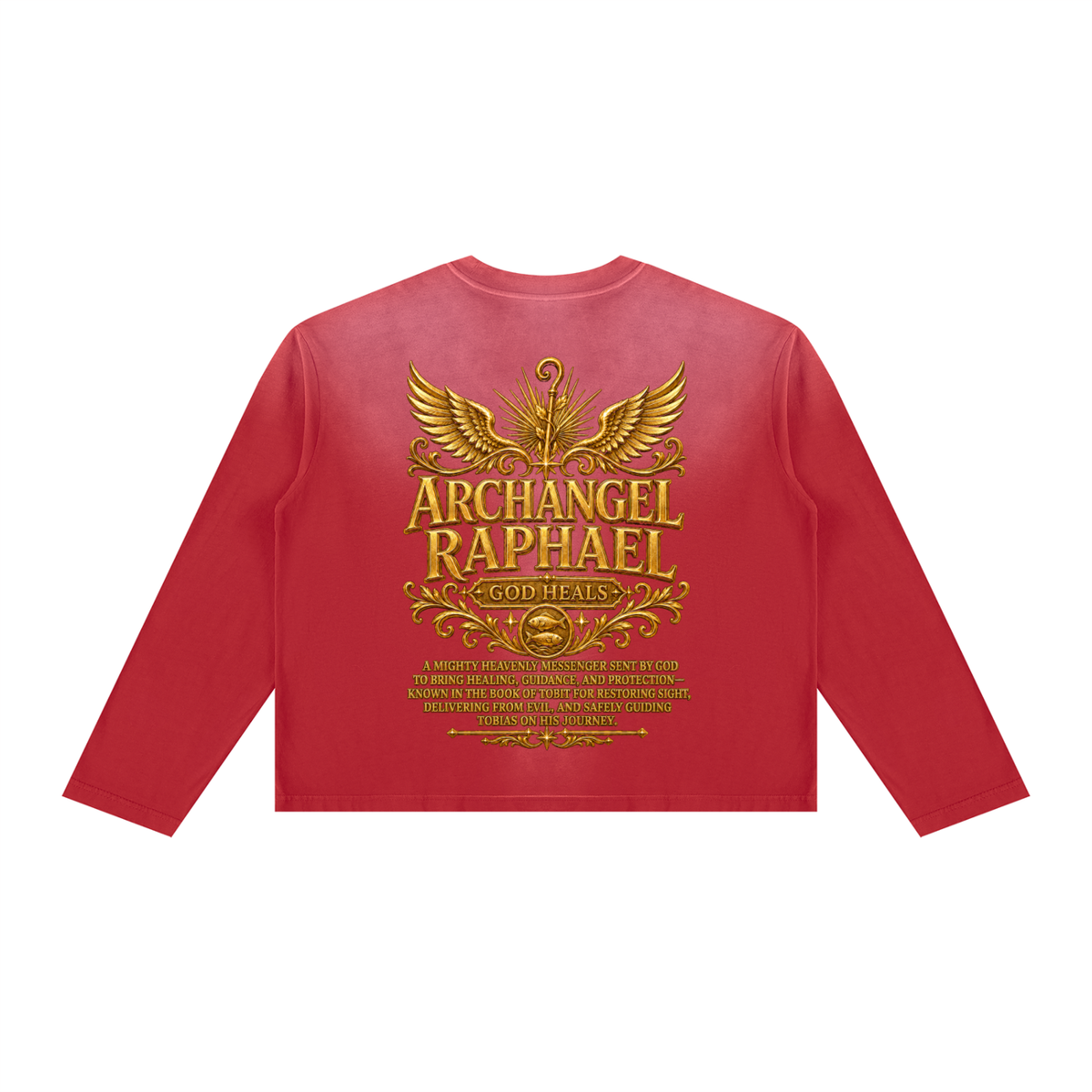 Jubilore "Raphael" Unisex Sunfade Boxy Long Sleeve T-Shirt