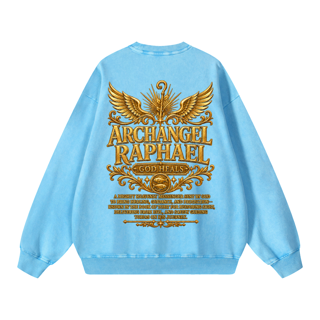 Jubilore "Raphael" Snow Washed Oversized Sweatshirt