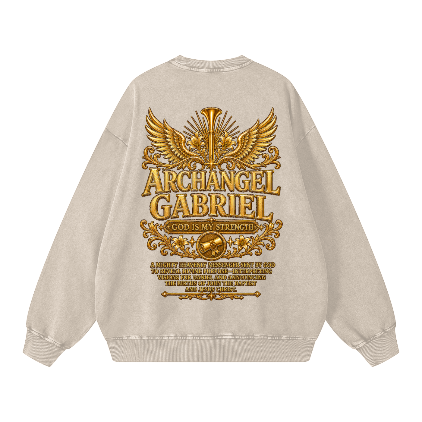 Jubilore "Gabriel" Snow Washed Oversized Sweatshirt