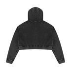 Jubiloré "JIK" Women’s Mineral Washed Crop Hoodie