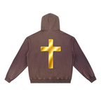 Jubilore "Jesus Is LORD" Vintage Washed Gradient Fleece Hoodie