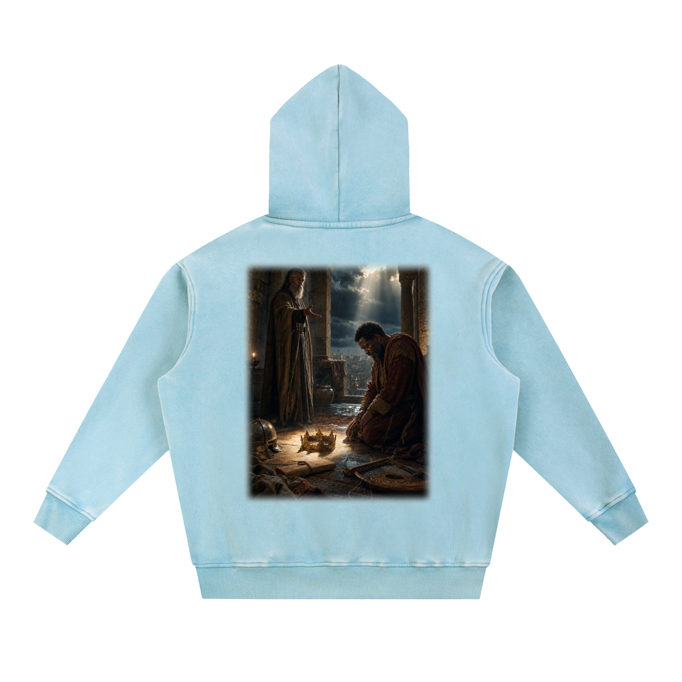 Jubilore "David" Snow Wash Fleece Oversize Hoodie